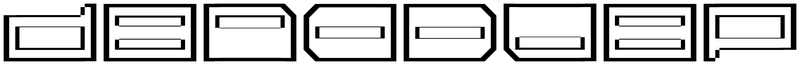 Ambigram for deadbeef in Inductio